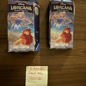 Disney Lorcana TCG: The First Chapter Starter Deck Sapphire & Steel NEW IN-HAND